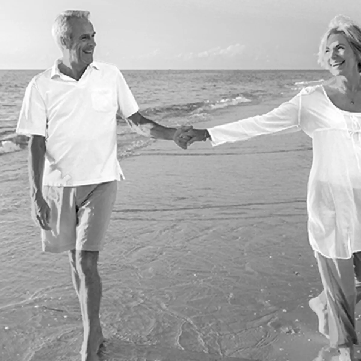 Couple Âgé Plage
