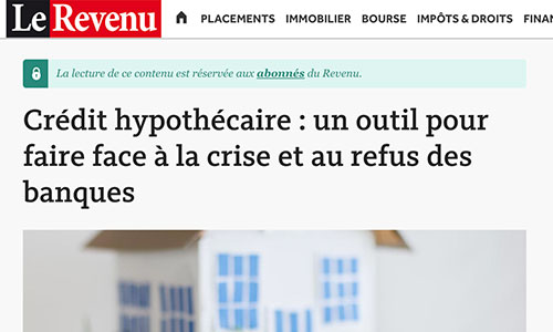 Capture d'article Le Revenu